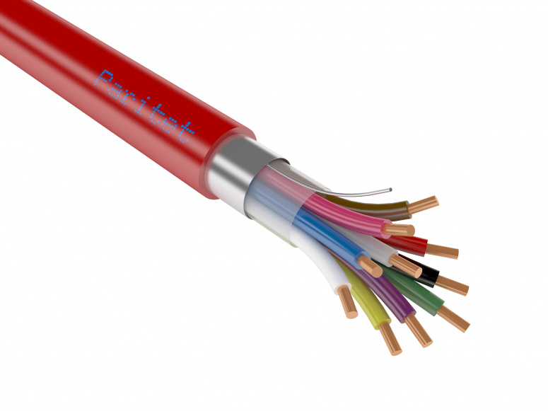 КСВЭВнг(А) LS 8х0,5мм (0,2мм кв сечение) бухта 200м, кабель красного цвета  Паритет
