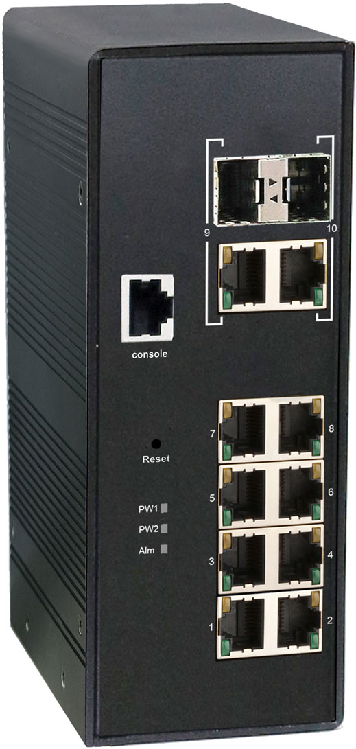 SW-60822/ILC OSNOVO Промышленный управляемый (L2+) PoE коммутатор на 10 портов