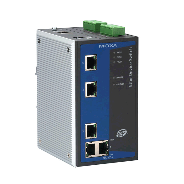 MOXA  EDS-505A  Коммутатор  Ethernet switch with 5 10/100 BaseTx ports