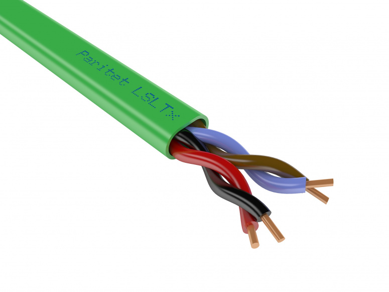 КСВВнг(А) LSLTx 2х2х0,8 мм (0,5 мм кв), бухта 200м кабель зелёный  Паритет