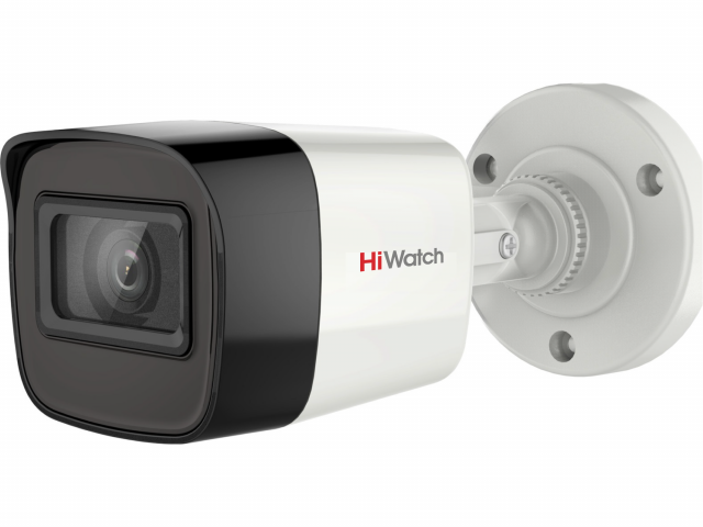 Видеокамера HiWatch TVI DS-T200A бюджетная (3.6 mm) 2Mp, bullet (микрофон AoC) HD-TVI/AHD/CVI/CVBS