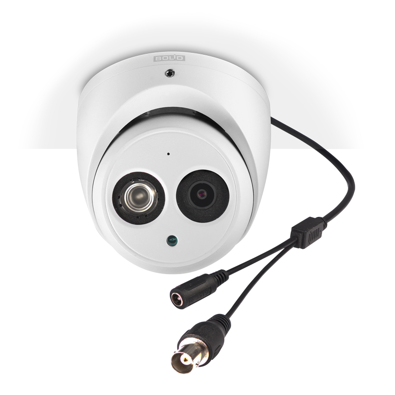Видеокамера BOLID VCG-822 профессиональная (2.8mm) 2.0Mp protect dome профессиональная (микрофон) TVI/AHD/CVI/CVBS (версия 2)