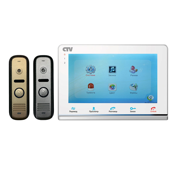 Комплект монитор+вызывная панель CTV-DP2700IP NG (белый) купить в интернет  магазине ООО Гарант