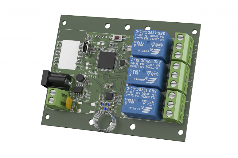 RRC-01-r реле радиоканальное,  3 выхода 433 МГц с БП