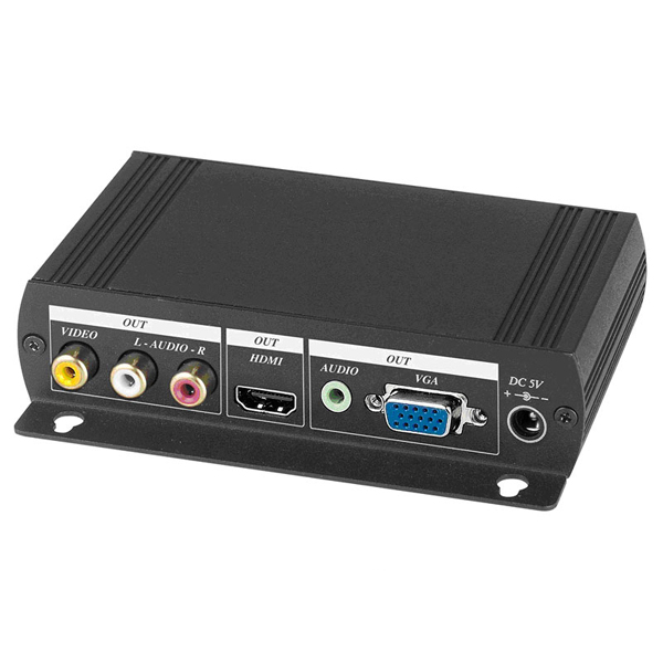 AD001HH SC&T Преобразователь аудио и композитного видеосигнала в VGA и HDMI