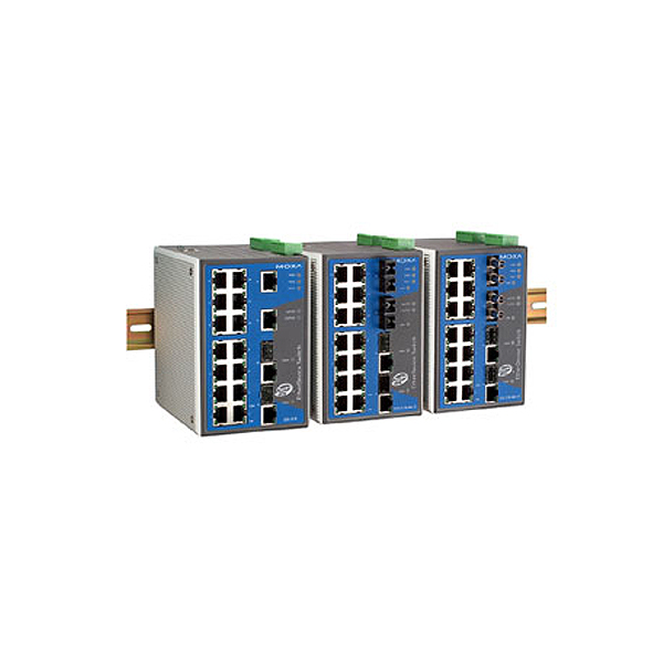 MOXA  EDS-518A  Коммутатор  Ethernet switch 16 10/100 BaseTx, 2 10/100/1000 BaseTx