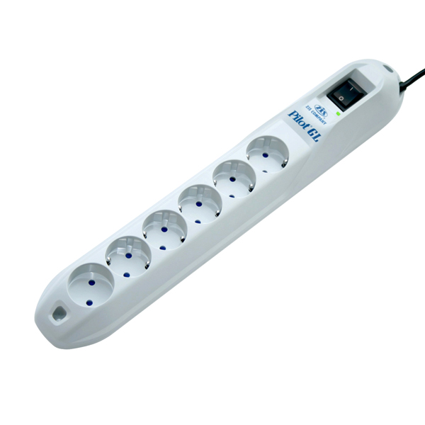 Сетевой фильтр Pilot S 3м (6 розеток) белый (коробка)