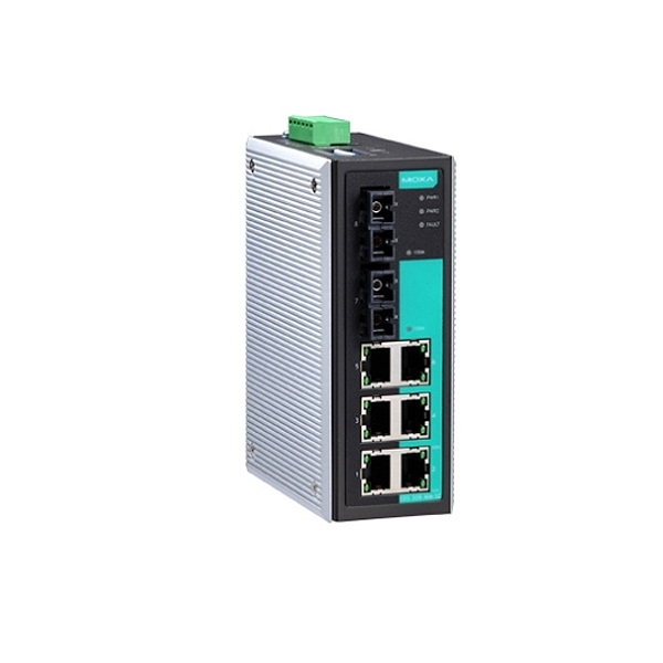 MOXA  EDS-308-MM-SC  Коммутатор  Ethernet Server 6 10/100BaseTx ports,2 multi mode(2Km) 100Fx port