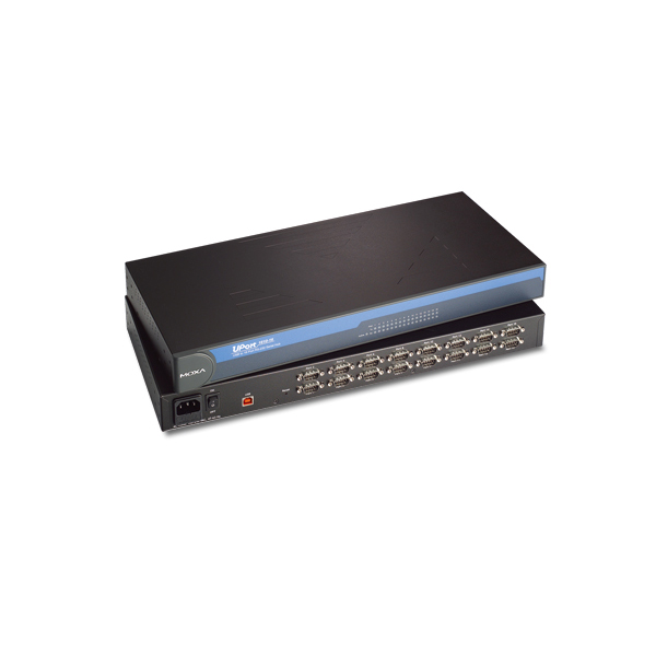 MOXA  UPort 1650-16  Преобразователь  USB to 16-port RS-232/422/485, 921.6Kbps, 15KV ESD Protection, mini DB9F-to-TB